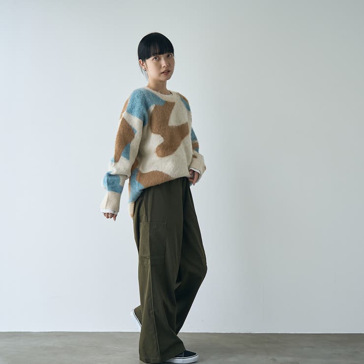 【1枚で映える主役級】マーブルカラー起毛ニットプルオーバー | coen【women】 | 詳細画像15 