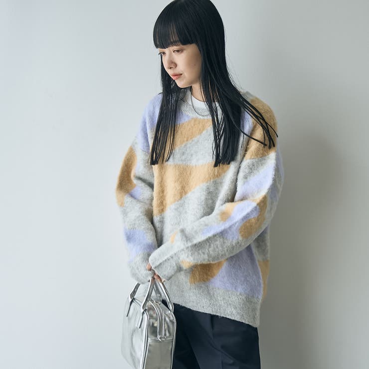 【1枚で映える主役級】マーブルカラー起毛ニットプルオーバー | coen【women】 | 詳細画像21 