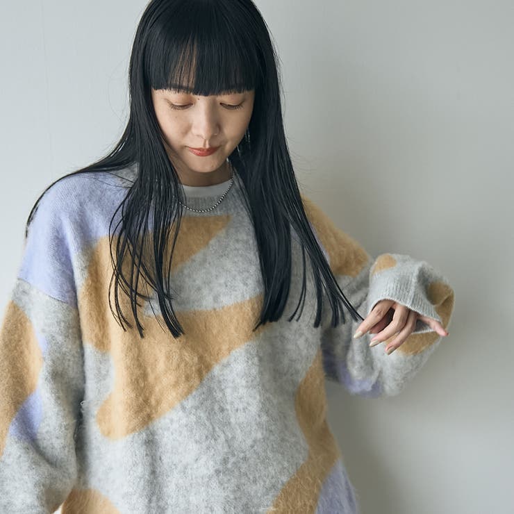 【1枚で映える主役級】マーブルカラー起毛ニットプルオーバー | coen【women】 | 詳細画像23 