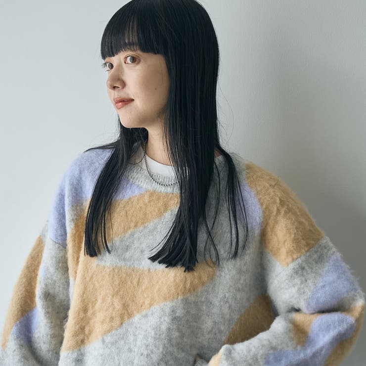 【1枚で映える主役級】マーブルカラー起毛ニットプルオーバー | coen【women】 | 詳細画像24 