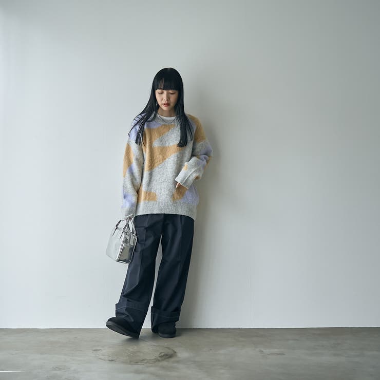 【1枚で映える主役級】マーブルカラー起毛ニットプルオーバー | coen【women】 | 詳細画像25 