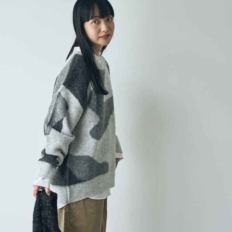 【1枚で映える主役級】マーブルカラー起毛ニットプルオーバー | coen【women】 | 詳細画像28 
