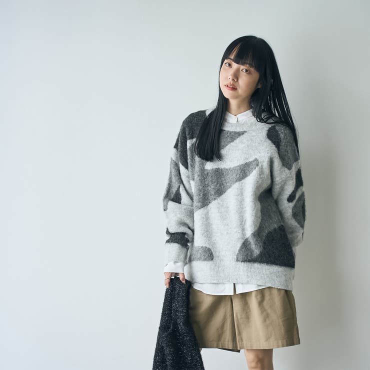 【1枚で映える主役級】マーブルカラー起毛ニットプルオーバー | coen【women】 | 詳細画像32 
