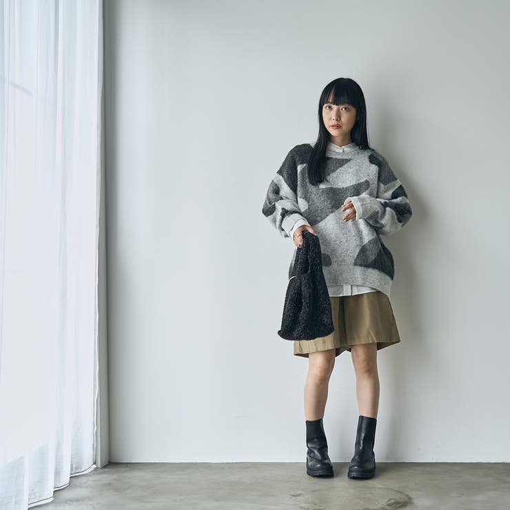 【1枚で映える主役級】マーブルカラー起毛ニットプルオーバー | coen【women】 | 詳細画像37 