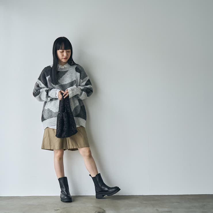 【1枚で映える主役級】マーブルカラー起毛ニットプルオーバー | coen【women】 | 詳細画像38 