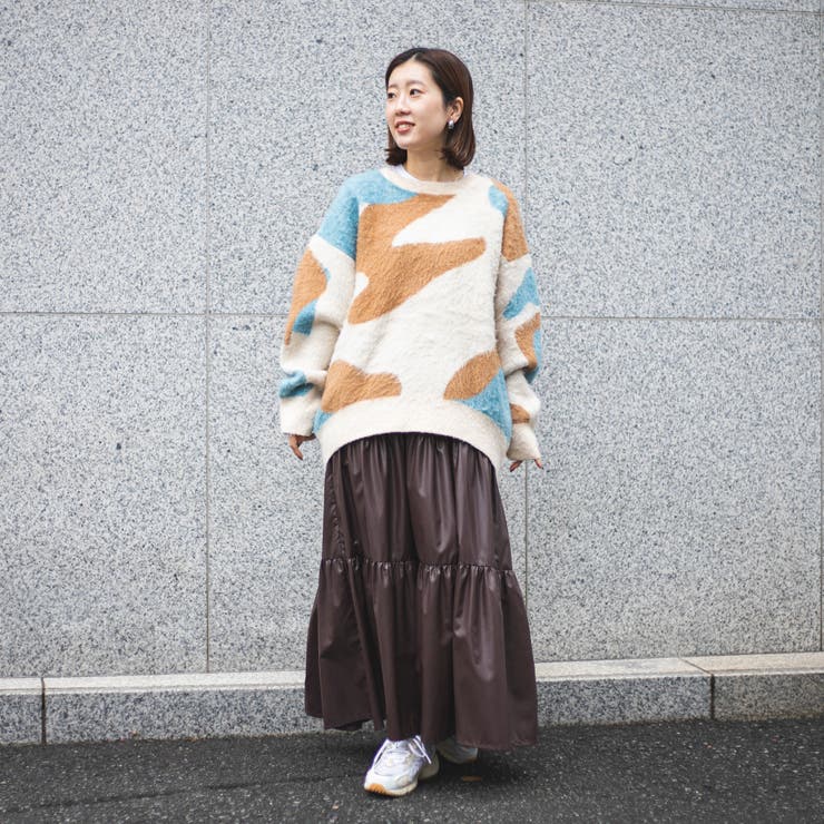 【1枚で映える主役級】マーブルカラー起毛ニットプルオーバー | coen【women】 | 詳細画像4 