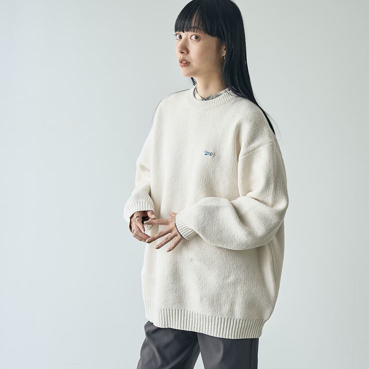 Penneys（ぺニーズ）別注モールジャガードロゴニット | coen【women】 | 詳細画像13 