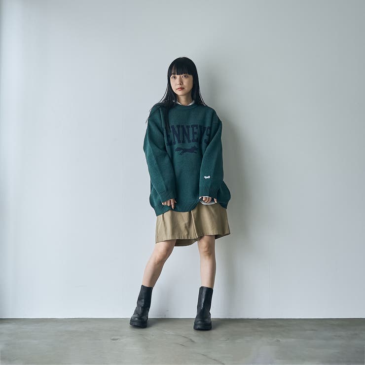 Penneys（ぺニーズ）別注モールジャガードロゴニット | coen【women】 | 詳細画像2 