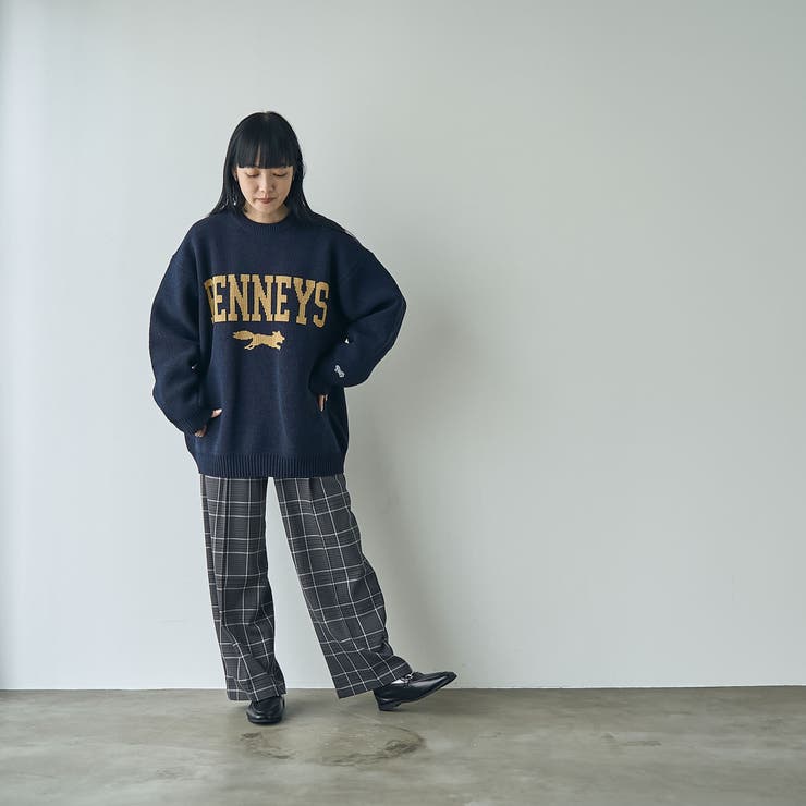 Penneys（ぺニーズ）別注モールジャガードロゴニット | coen【women】 | 詳細画像47 