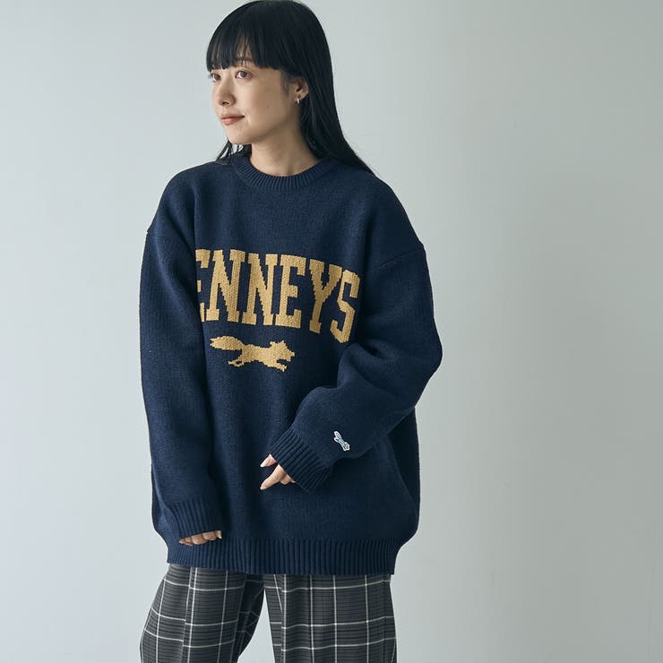 Penneys（ぺニーズ）別注モールジャガードロゴニット | coen【women】 | 詳細画像48 