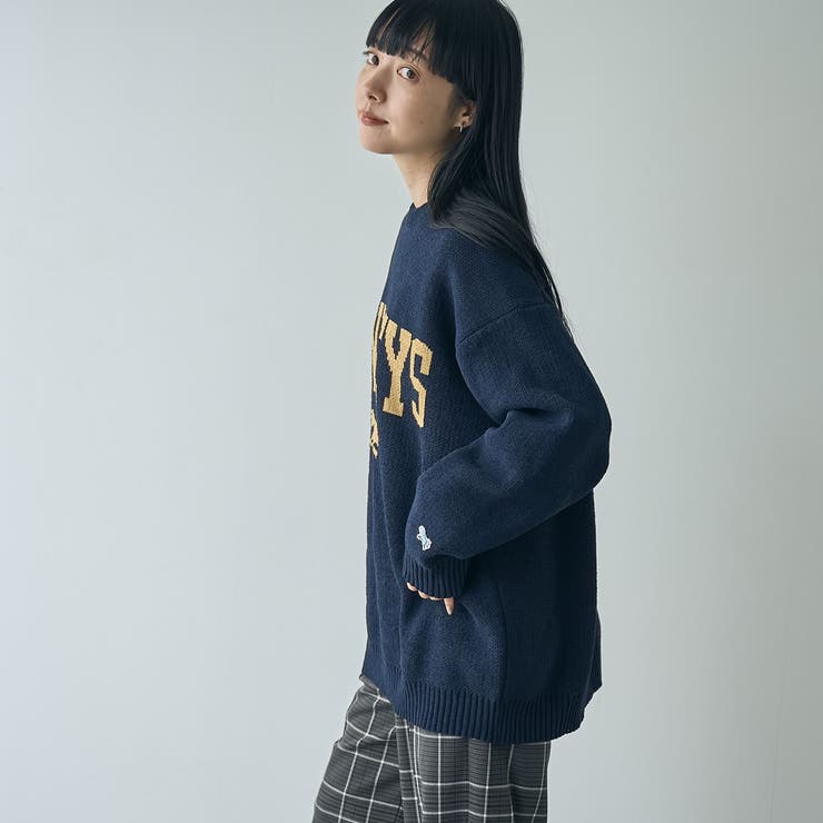 Penneys（ぺニーズ）別注モールジャガードロゴニット | coen【women】 | 詳細画像49 