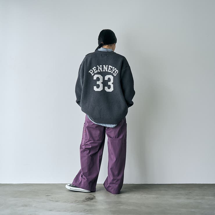 Penneys（ぺニーズ）別注モールジャガードロゴニット | coen【women】 | 詳細画像8 