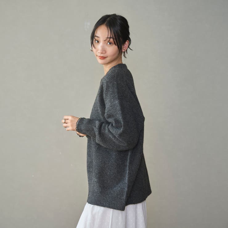 【ヘビロテ確定】フラッフィークルーネックニットプルオーバー | coen【women】 | 詳細画像10 