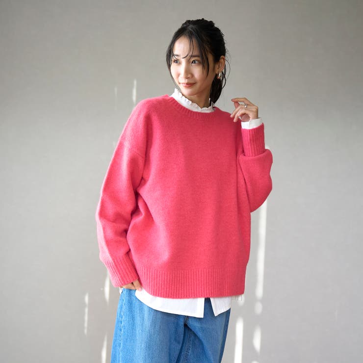 【ヘビロテ確定】フラッフィークルーネックニットプルオーバー | coen【women】 | 詳細画像16 