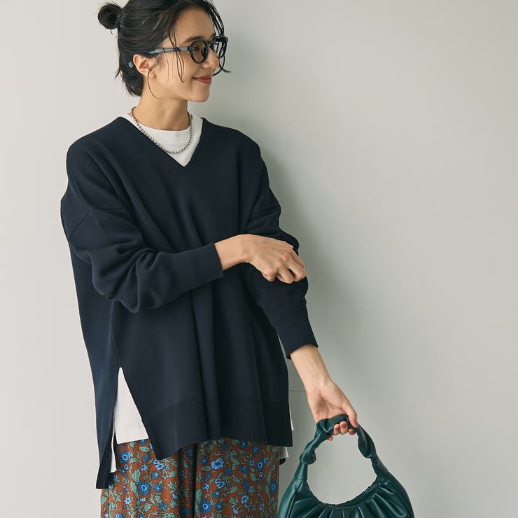 ミラノリブVネックニット[品番：COEW0006078]｜coen【women