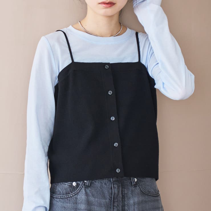 ウール混 ソウバリニットキャミソール | coen【women】 | 詳細画像1 