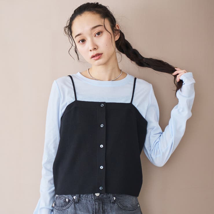 ウール混 ソウバリニットキャミソール | coen【women】 | 詳細画像2 