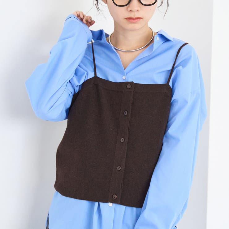 DK.BROWN | ウール混 ソウバリニットキャミソール | coen【women】