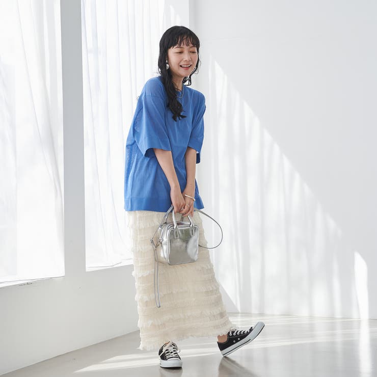 サラコシアーサマーニットビッグTシャツ | coen【women】 | 詳細画像21 