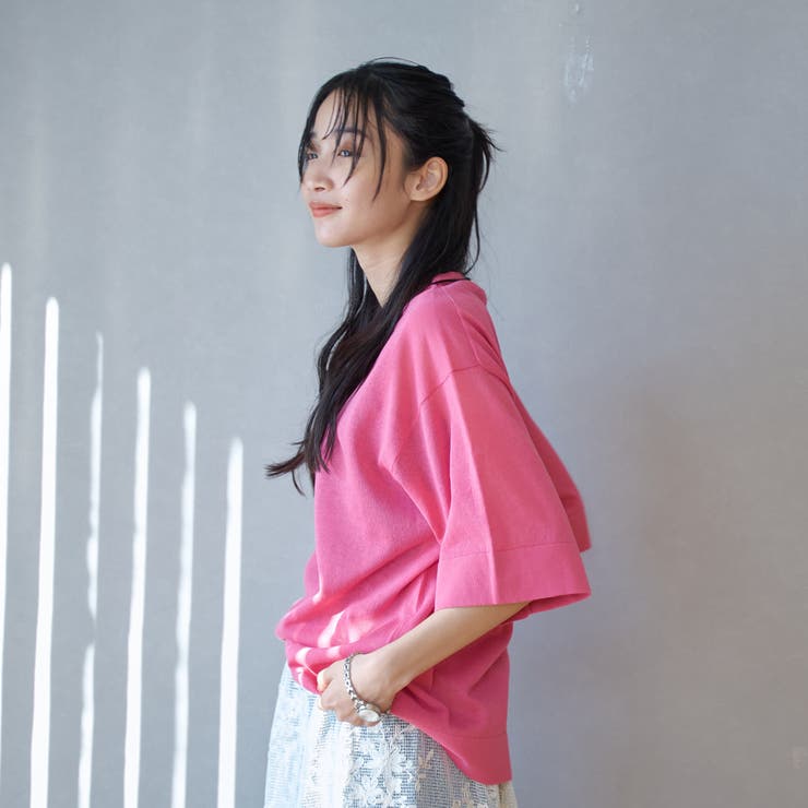 サラコシアーサマーニットビッグTシャツ | coen【women】 | 詳細画像23 