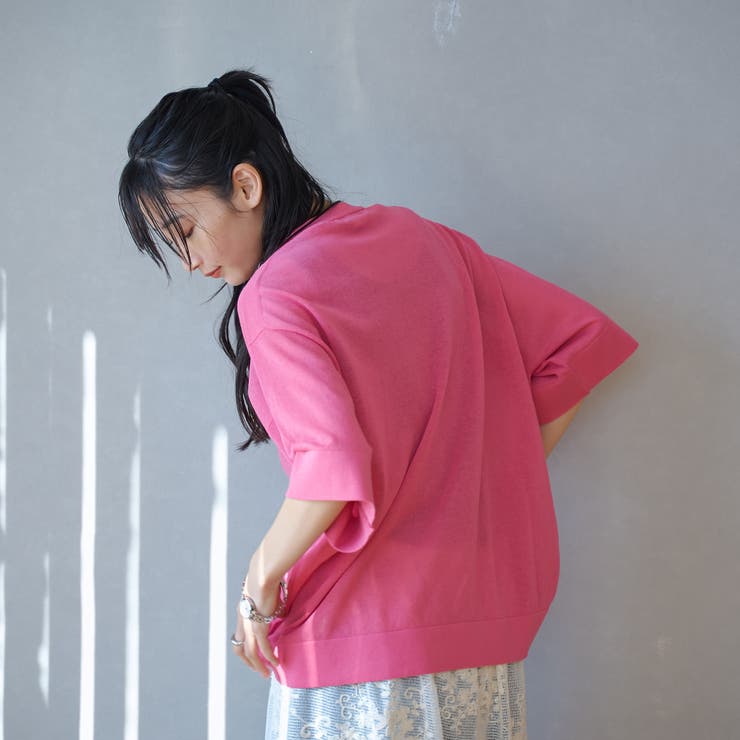 サラコシアーサマーニットビッグTシャツ | coen【women】 | 詳細画像24 
