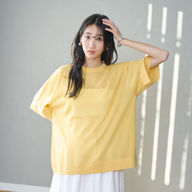 サラコシアーサマーニットビッグTシャツ | coen【women】 | 詳細画像28 
