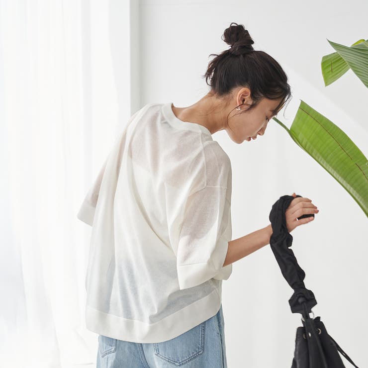 サラコシアーサマーニットビッグTシャツ | coen【women】 | 詳細画像4 
