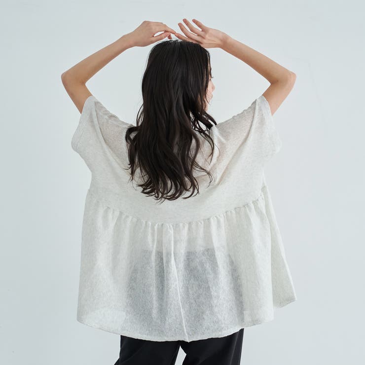 サラコ切替ギャザードルマンサマーニット | coen【women】 | 詳細画像10 