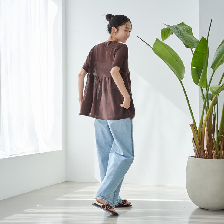 サラコ切替ギャザードルマンサマーニット | coen【women】 | 詳細画像20 