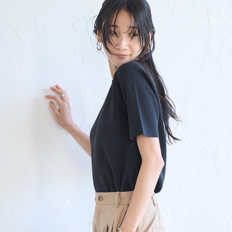 サラコソウバリクルー5分袖サマーニット | coen【women】 | 詳細画像8 