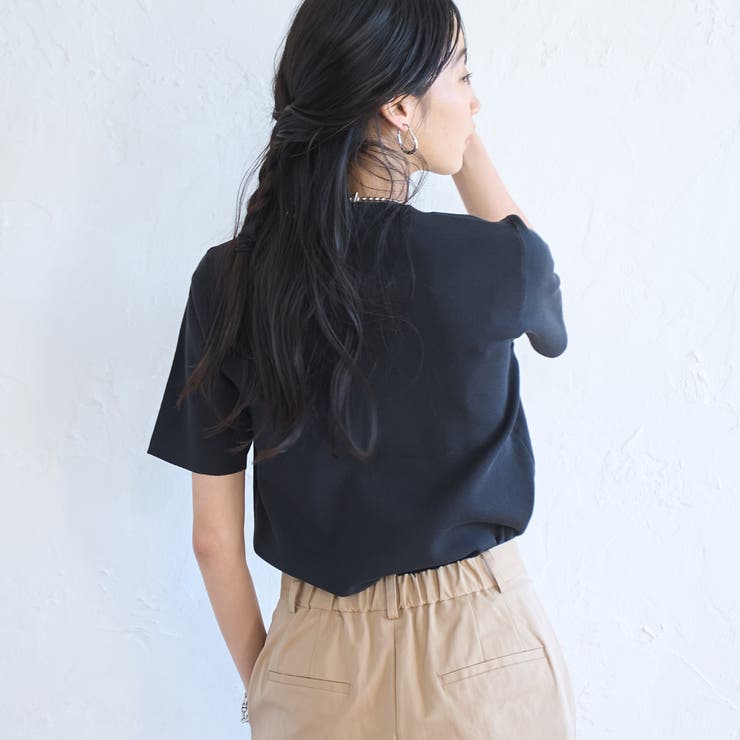 サラコソウバリクルー5分袖サマーニット | coen【women】 | 詳細画像9 