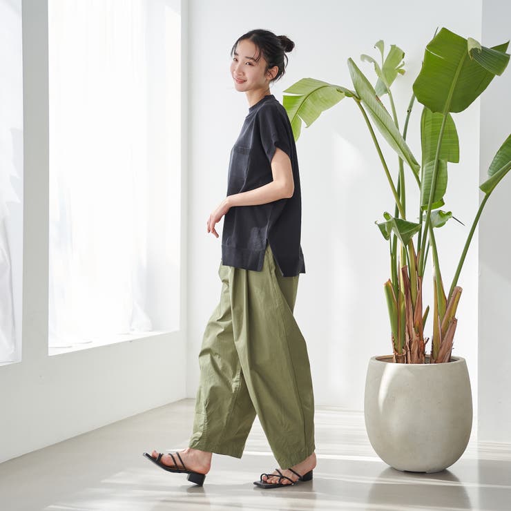 サラコフレンチスリーブハイネックサマーニットトップス | coen【women】 | 詳細画像11 