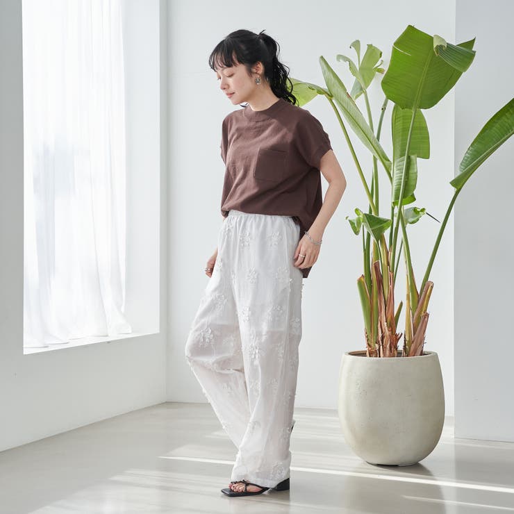 サラコフレンチスリーブハイネックサマーニットトップス | coen【women】 | 詳細画像23 