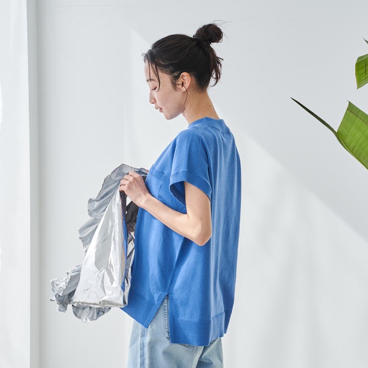 サラコフレンチスリーブハイネックサマーニットトップス | coen【women】 | 詳細画像27 