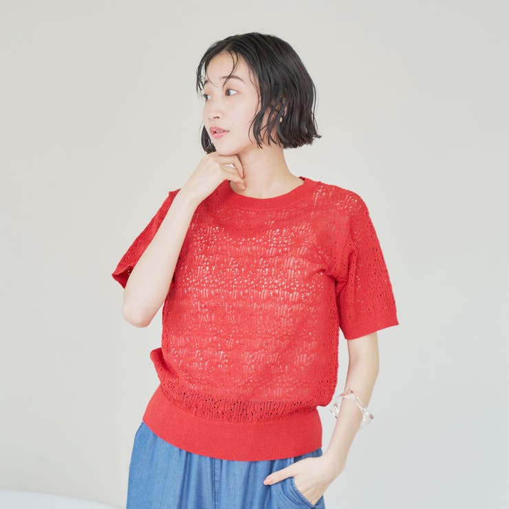 レースサマーニットプルオーバー | coen【women】 | 詳細画像14 