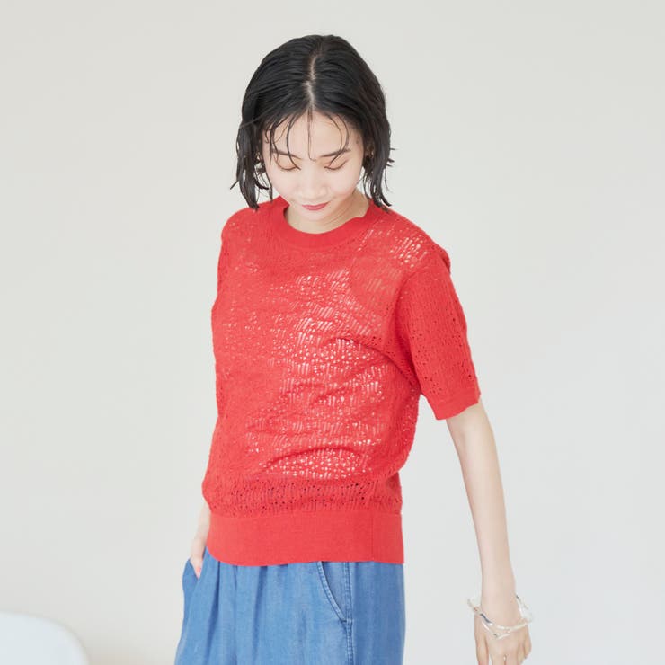 レースサマーニットプルオーバー | coen【women】 | 詳細画像15 