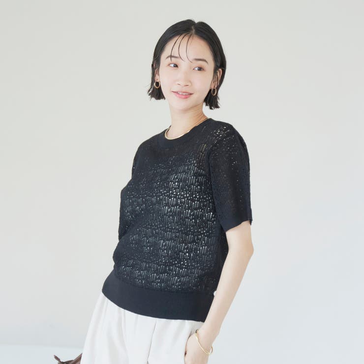 レースサマーニットプルオーバー | coen【women】 | 詳細画像8 