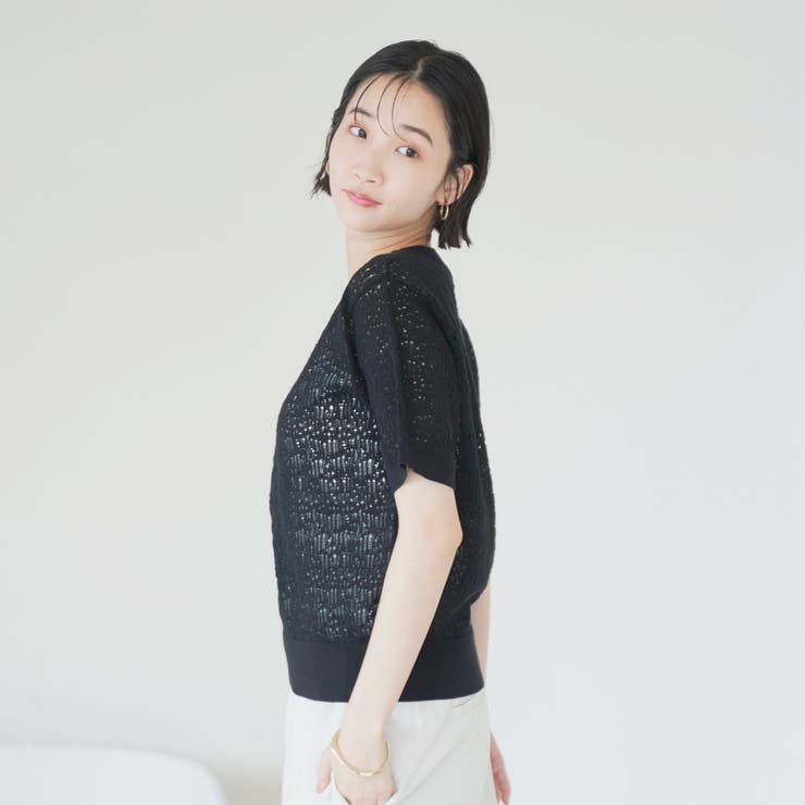 レースサマーニットプルオーバー | coen【women】 | 詳細画像9 