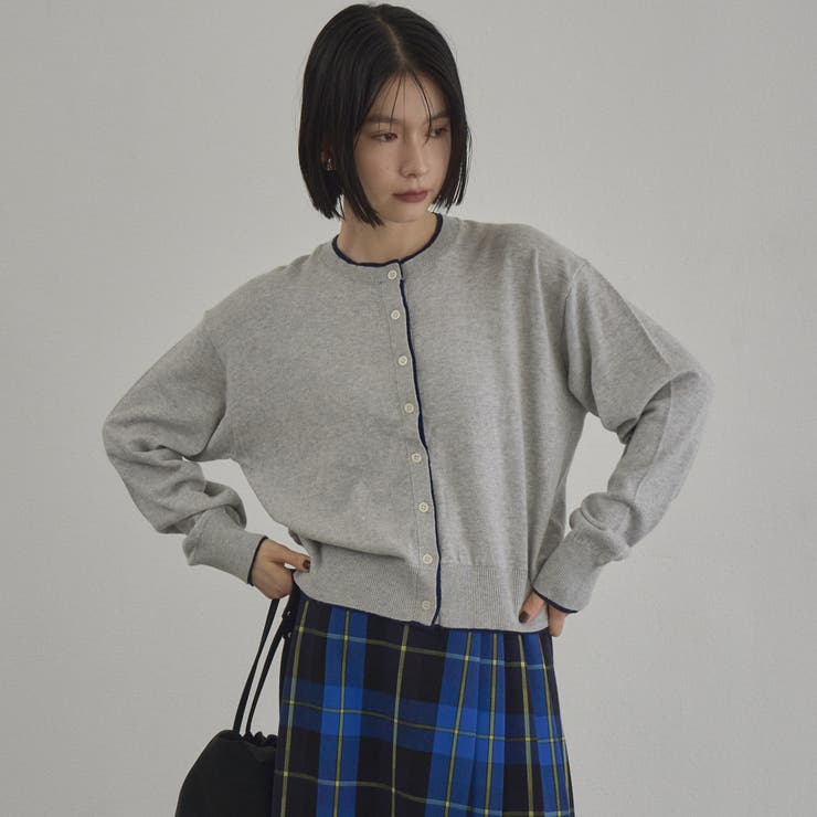 ソフトタッチ 配色レイヤード風ニットカーディガン | coen【women】 | 詳細画像8 