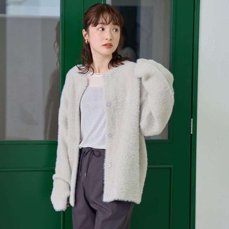 フェザーヤーンニットカーディガン | coen【women】 | 詳細画像2 