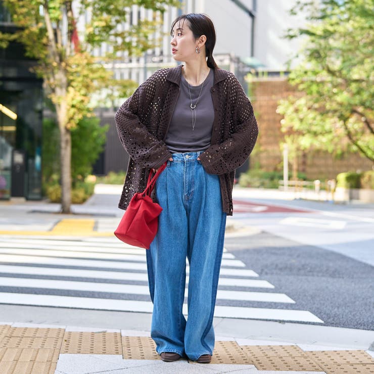 クロシェ襟付きニットカーディガン | coen【women】 | 詳細画像24 