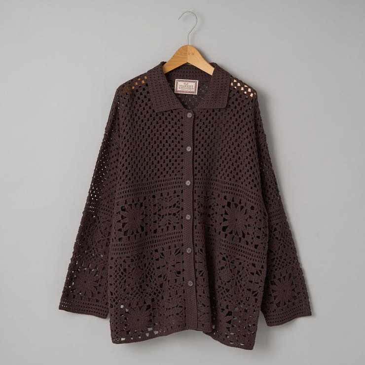 クロシェ襟付きニットカーディガン | coen【women】 | 詳細画像27 