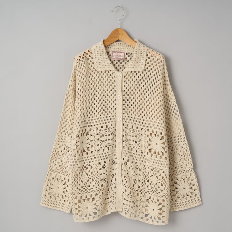 クロシェ襟付きニットカーディガン | coen【women】 | 詳細画像29 