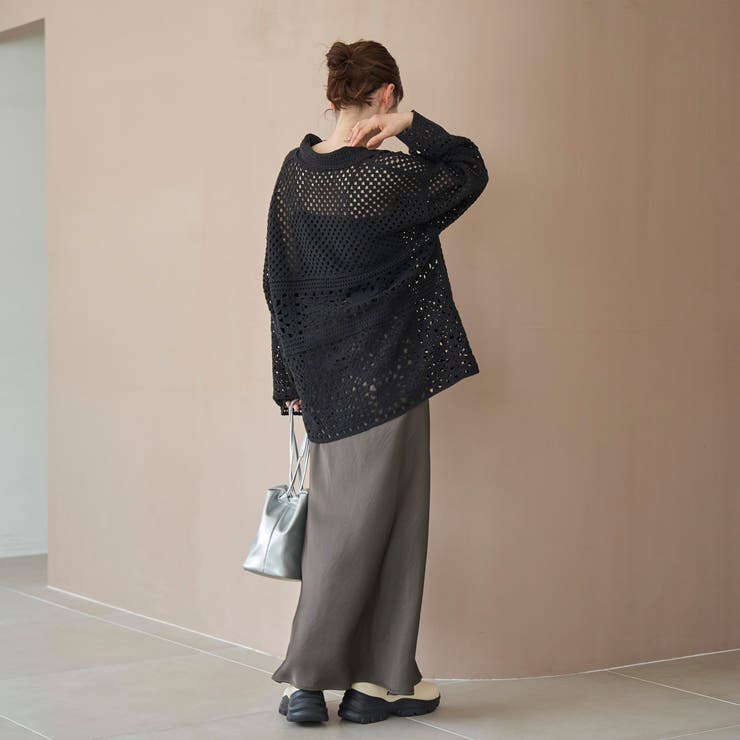 クロシェ襟付きニットカーディガン | coen【women】 | 詳細画像8 