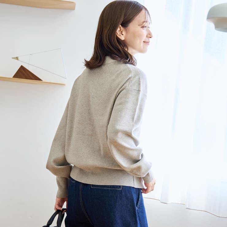 モチモチモックネック ウォッシャブルニットカーディガン | coen【women】 | 詳細画像11 