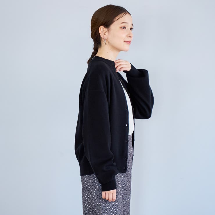 モチモチモックネック ウォッシャブルニットカーディガン | coen【women】 | 詳細画像3 