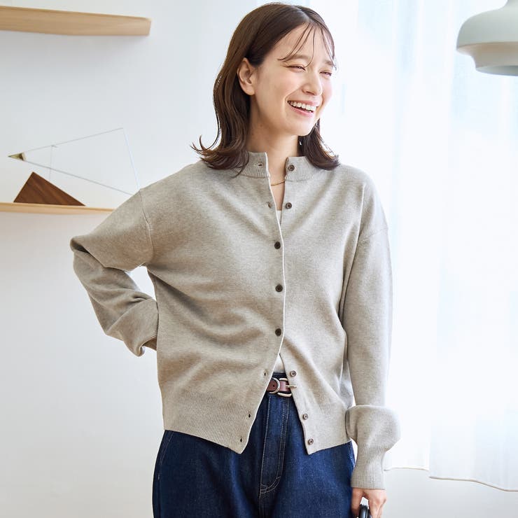 モチモチモックネック ウォッシャブルニットカーディガン | coen【women】 | 詳細画像9 