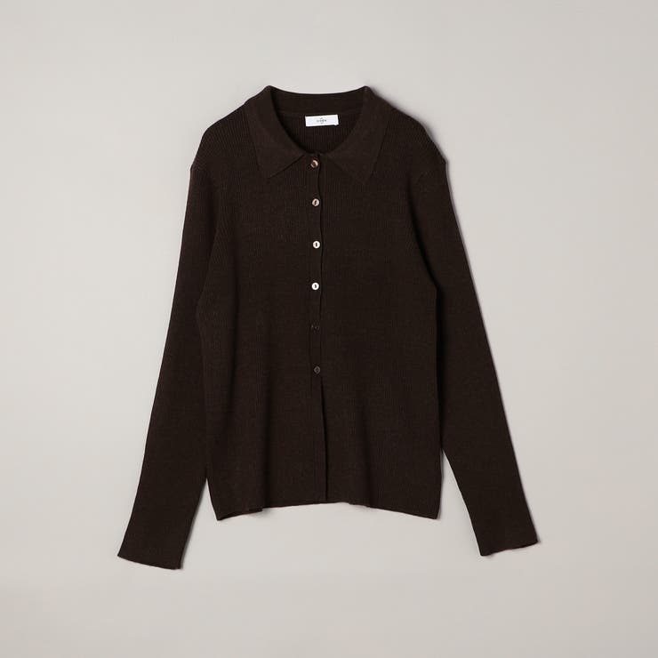 ウール混 襟付きリブニットカーディガン | coen【women】 | 詳細画像28 