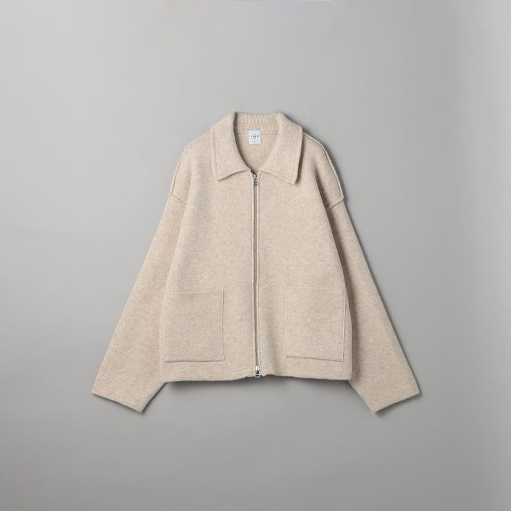 襟付きダブルジップニットジャケット[品番：COEW0007654]｜coen【women