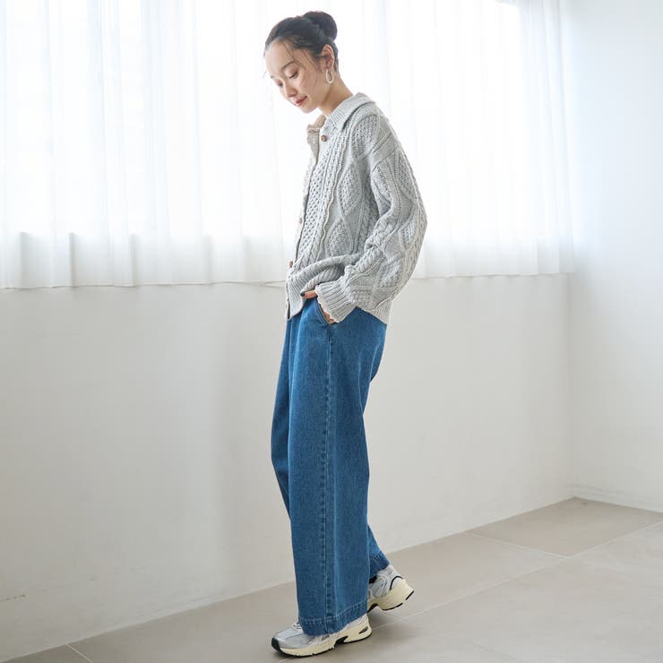 配色メローケーブル編みニットカーディガン | coen【women】 | 詳細画像15 